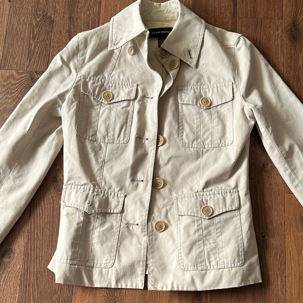 Club Monaco Beige Utility Jacket